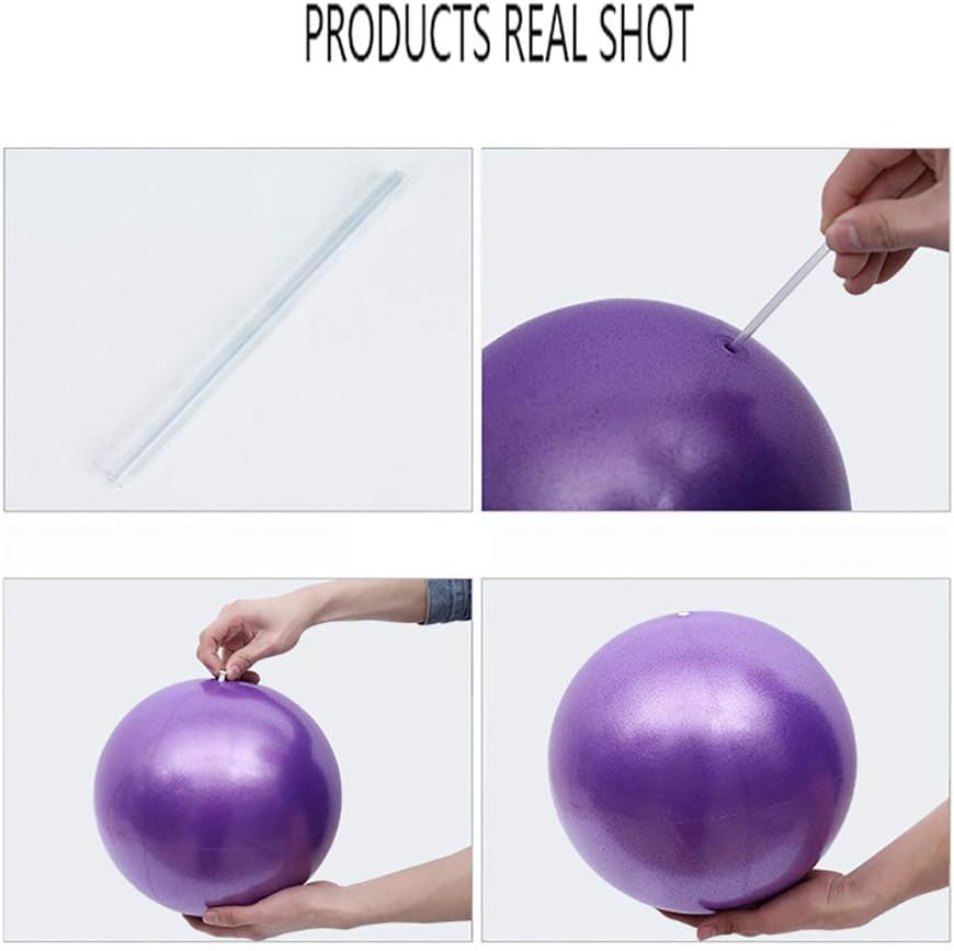 MOMPLUS Mini pelotas de yoga de 9 pulgadas para ejercicios de Pilates para estabilidad en el hogar, entrenamiento esponjoso, terapia física mejora