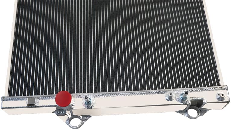 Radiador de aluminio de 2 filas compatible con Toyota Landcruiser Prado KZJ120 KDJ120 120 Series 3.0L Diesel 1KZ-TE 2002-2009, radiador de