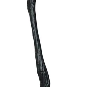 Escoba de bruja de Halloween para niños y adultos, escoba de bruja realista de paja para cosplay, escoba voladora de mago (negro, con 3 cintas de Escoba de bruja de Halloween para niños y adultos, escoba de bruja realista de paja para cosplay, escoba voladora de mago (negro, con 3 cintas de