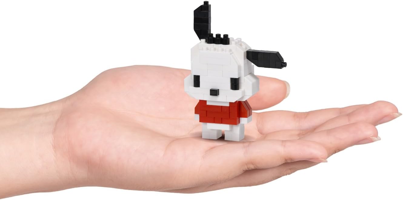 nanoblock – Sanrio – Pochacco, Kit de construcción de la serie Colección de Personajes