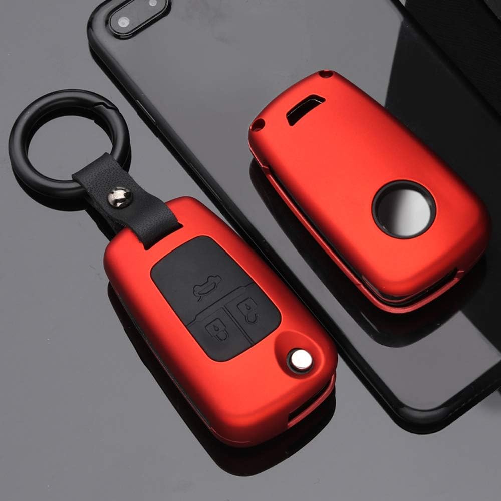 SANRILY 1 unids Flip Key Fob funda para Chevrolet Cruze Epica Lova Camaro Impala Aveo Keyless Remote Key Holder ABS+silicona clave funda protectora