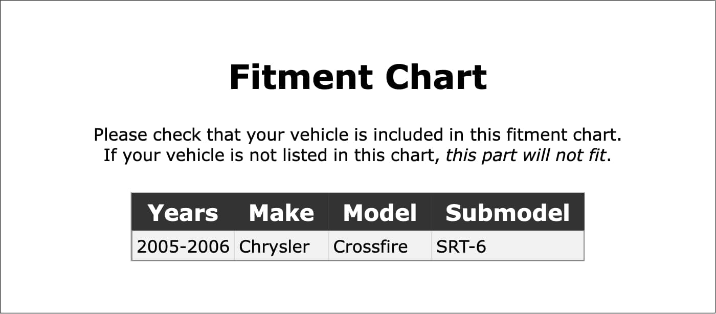 Juego de pastillas de freno de disco trasero compatibles con Chrysler Crossfire SRT-6 2005 2006 PC-697212