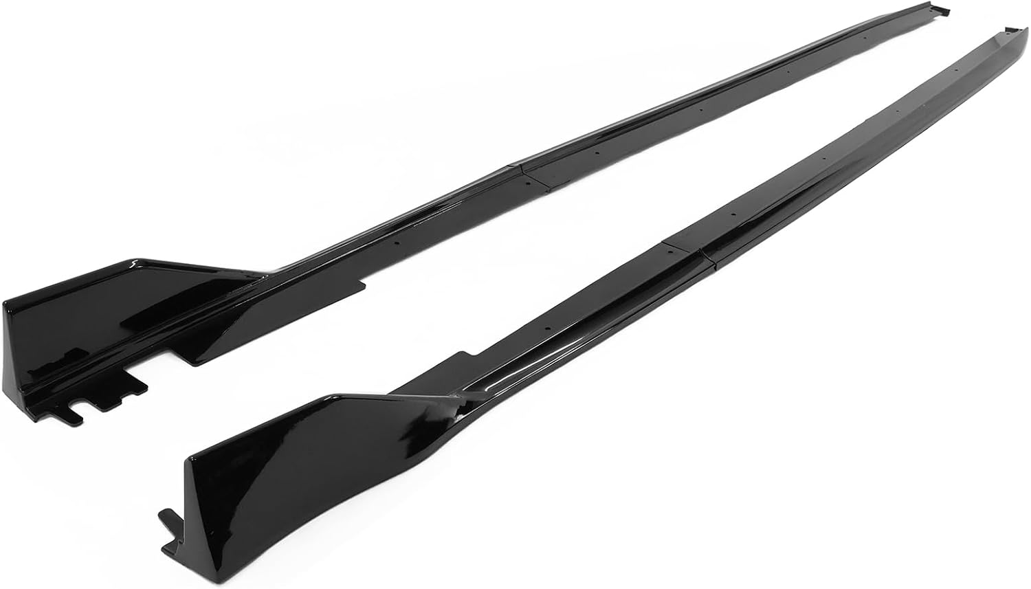 IKON MOTORSPRTS – Faldas laterales compatibles con Honda Civic Sedán de 4 puertas 2022-2024, polipropileno PP negro brillante tipo R, labio divisor
