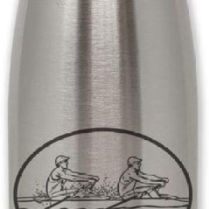 LaserGram Botella de agua de acero inoxidable de una sola pared, equipo de remo, grabado personalizado incluido LaserGram Botella de agua de acero inoxidable de una sola pared, equipo de remo, grabado personalizado incluido