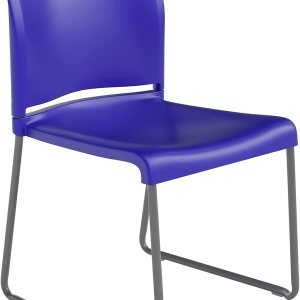 Flash Furniture Hercules Series – Silla apilable contorneada con respaldo completo de 880 libras con base de trineo recubierto de polvo gris, 23.75 Flash Furniture Hercules Series – Silla apilable contorneada con respaldo completo de 880 libras con base de trineo recubierto de polvo gris, 23.75