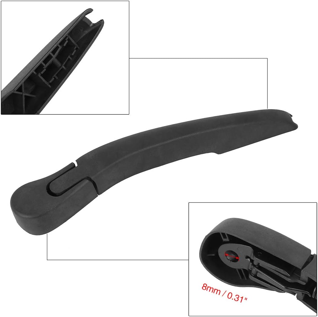 X AUTOHAUX Rear Windshield Wiper Blade Arm Set 305mm 12 Inch for BMW 3 Series F31 2011 2012 2013 2014 2015 2016 2017 2018 2019