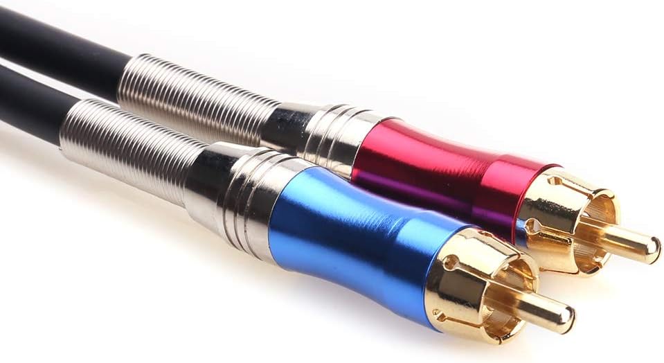 tisino Cable en Y XLR a RCA, adaptador XLR hembra a RCA dual, cable de interconexión de audio estéreo desequilibrado -6.6 pies6.6 ft