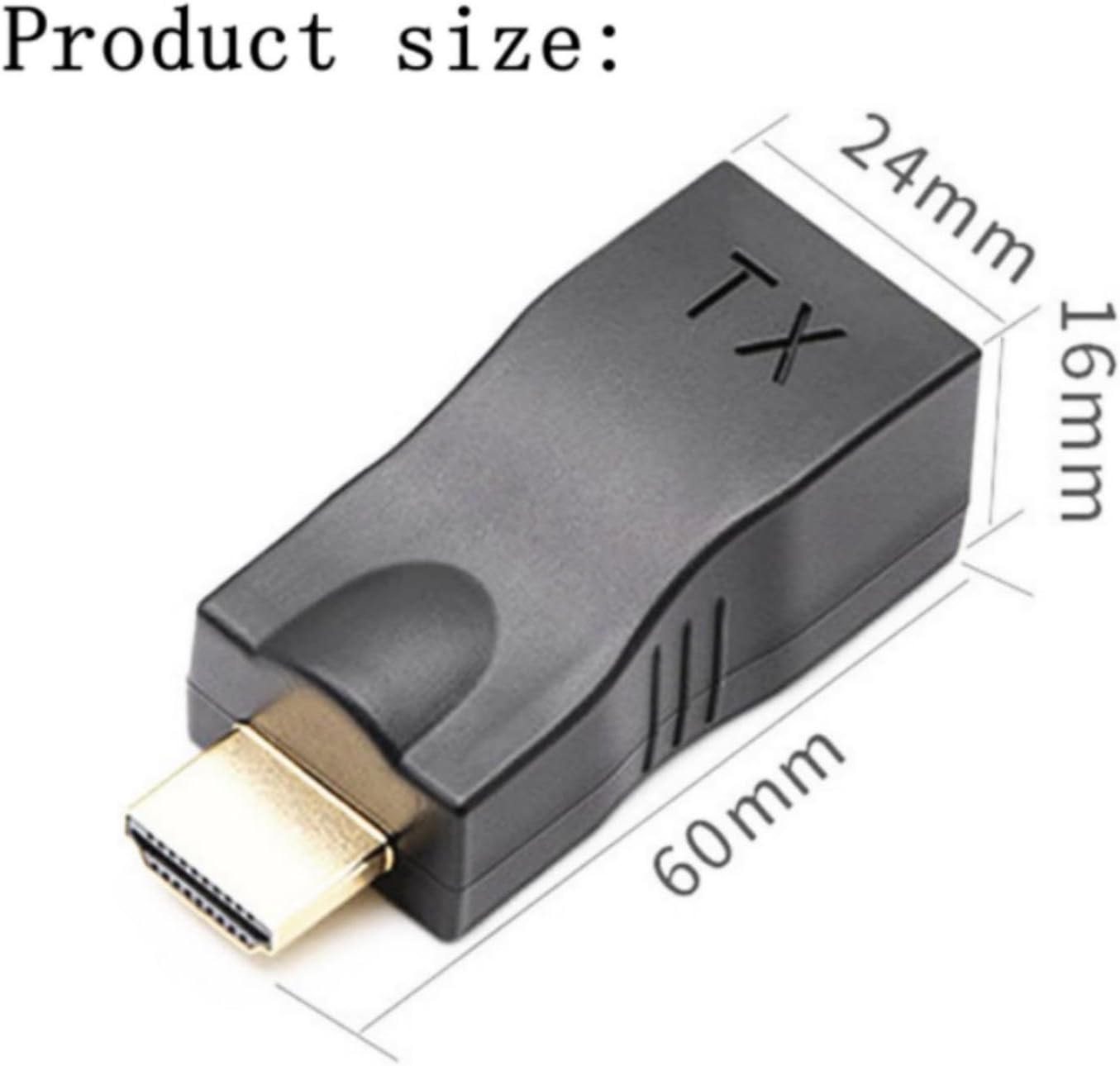 Reemplazo Ethernet RJ45 de red a HDMI Extensor repetidor Amplificador 98.4 ft 4K30HZ Compatible Computadora Host Transmisor de conexión portátil TX