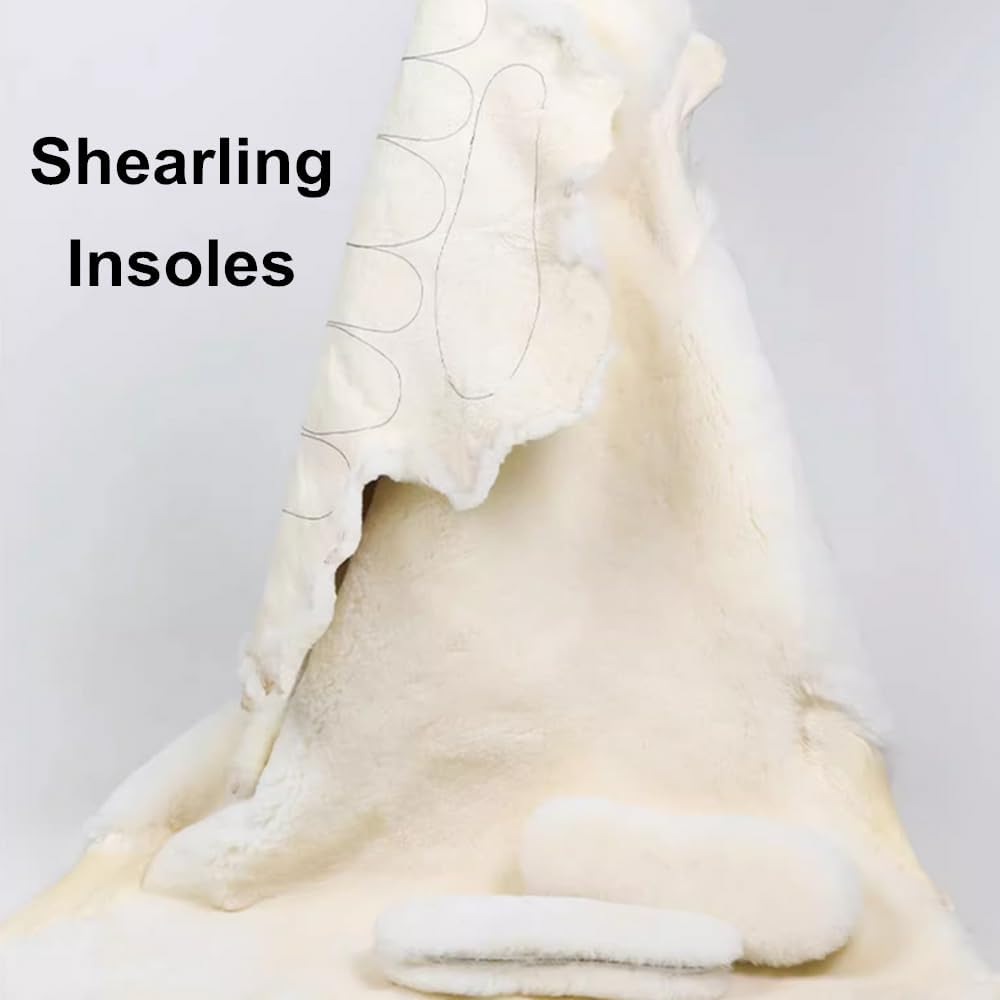 Plantillas de zapatos de piel cálida  Inserto grueso para botas de invierno, suave y cómodo, forro de repuesto para botas de zapatos de hombre 11