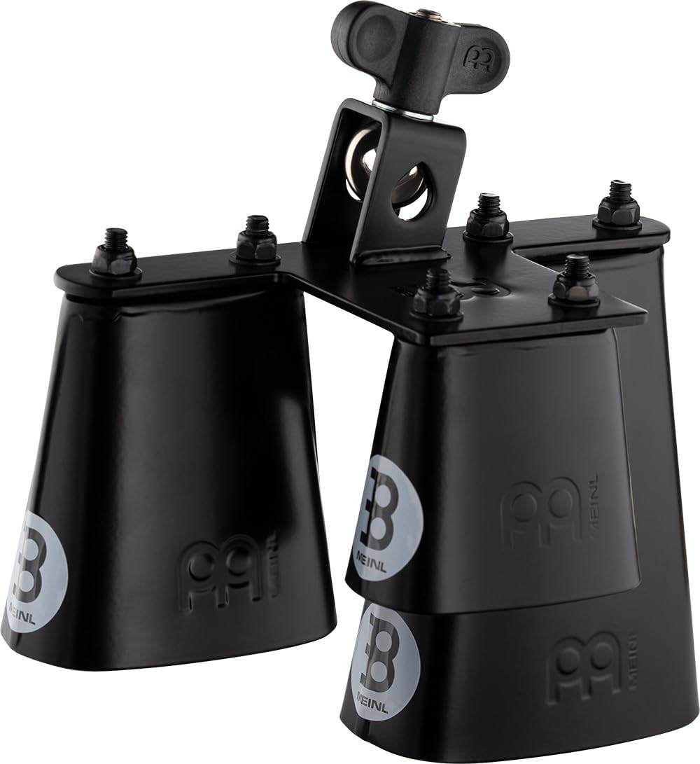 Meinl Percussion SLTRI-BK – Campana triple de acero con recubrimiento en polvo negro
