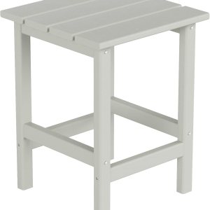 WestinTrends Mesa auxiliar para exteriores, para todo tipo de clima, de madera de polietileno Adirondack, mesa auxiliar cuadrada para piscina, WestinTrends Mesa auxiliar para exteriores, para todo tipo de clima, de madera de polietileno Adirondack, mesa auxiliar cuadrada para piscina,