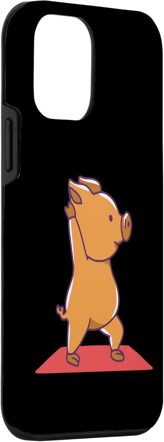 iPhone 12 mini pig yoga pose funny Case