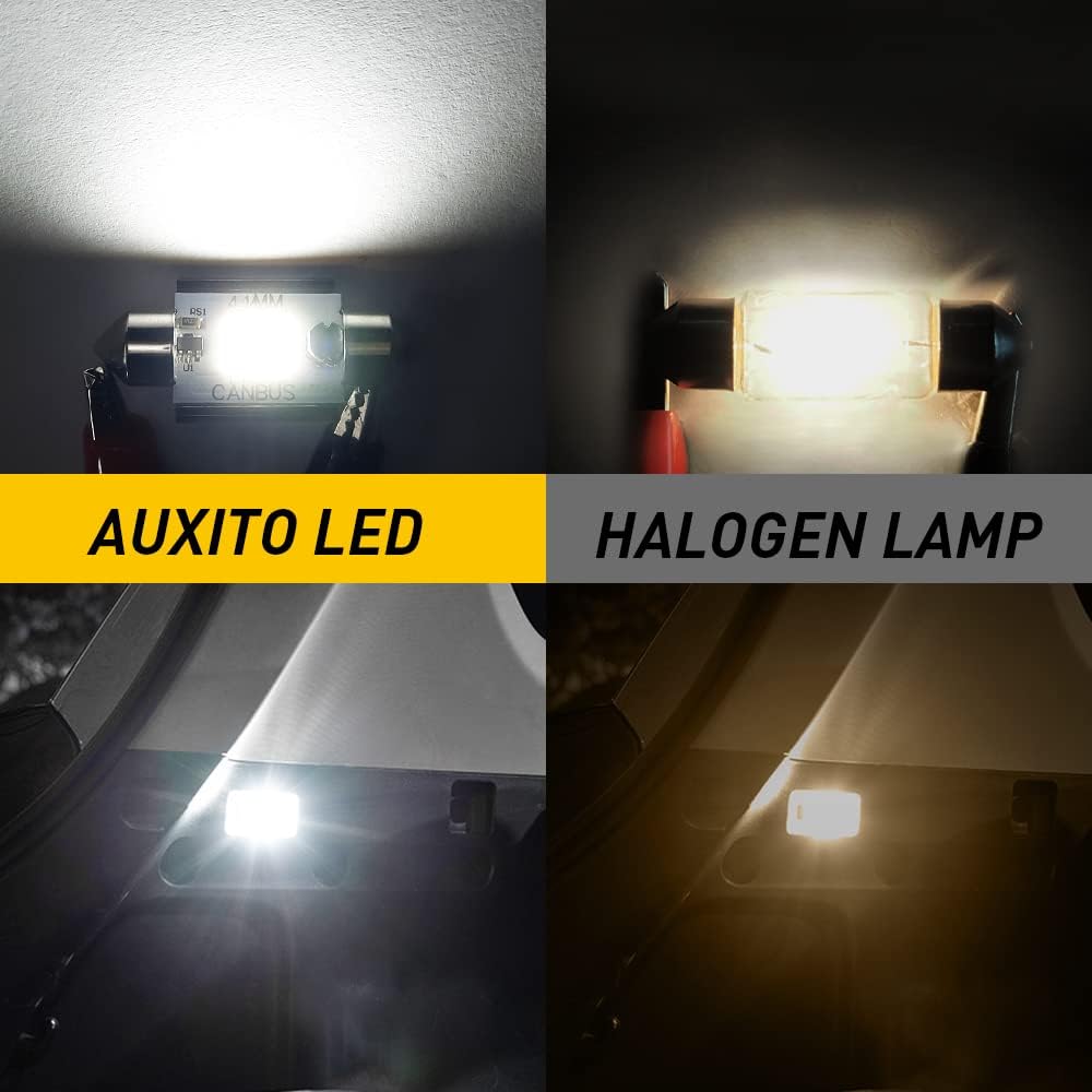AUXITO Canbus – 578 bombillas LED de 400 lúmenes sin errores 211-2 212-2 de 1.614 in y 1.654 in, bombillas LED festoon para interior de automóvil,