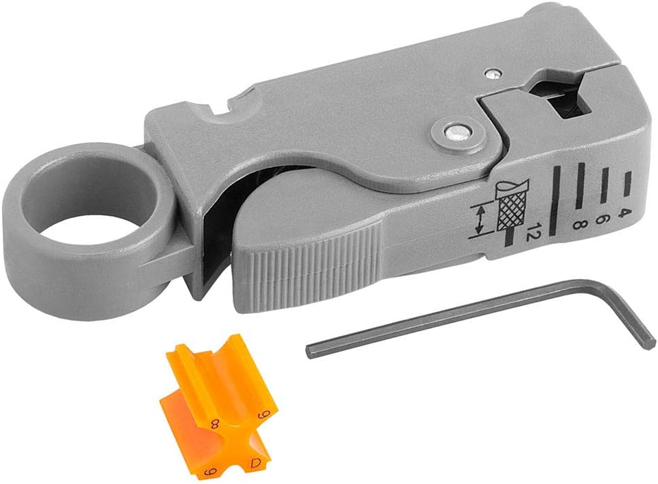 Pelacables para cable coaxial RG59, RG6, 1 paquete