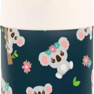 Lindos koala con corona floral para niños y mujeres, recipientes aislados para alimentos con cuchara de 17 oz16.9 fl oz, recipientes de almuerzo Lindos koala con corona floral para niños y mujeres, recipientes aislados para alimentos con cuchara de 17 oz16.9 fl oz, recipientes de almuerzo
