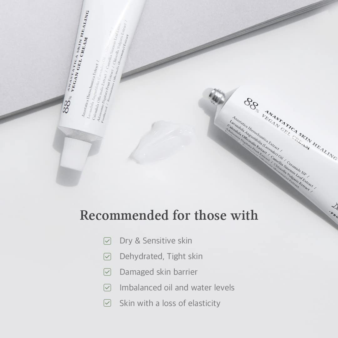 Dr.Althea Anastatica Skin Healing Vegan Gel Cream – 88% extracto de planta Anastatica Hierochuntica, vegano y libre de crueldad, hidratación