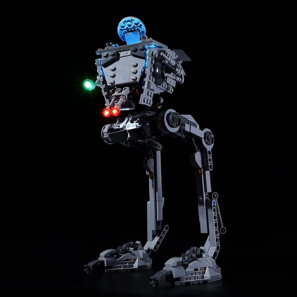 Kyglaring Kit de iluminación LED solo juego de luces diseñado para Lego Star Wars Hoth at-ST 75322 Model Building Set, sin juego de Lego (versión
