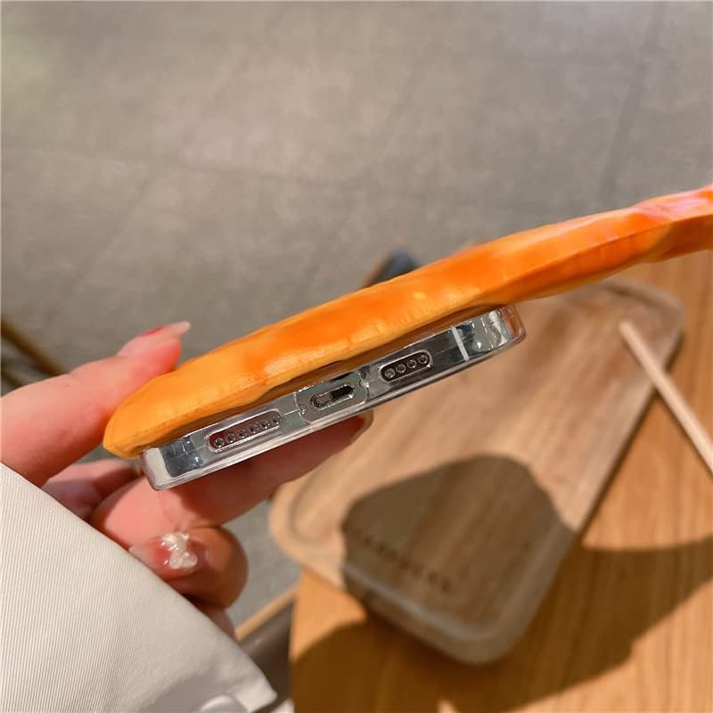 Funda de silicona ultra gruesa y suave para Apple 3D de dibujos animados lindos niños y niñas (para iPhone 11, pierna de pollo grande)