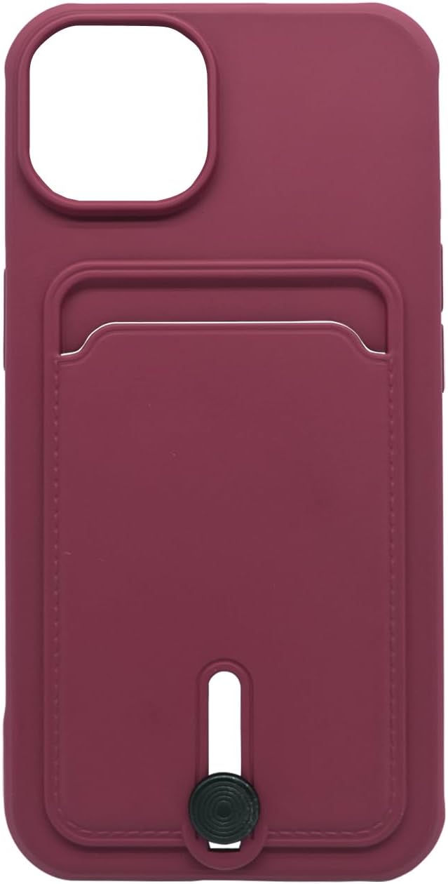 Unov Funda compatible con iPhone 15 Plus (2023), iPhone 14 Plus (2022) de 6.7 pulgadas, funda protectora delgada de TPU suave con tarjetero fácil de