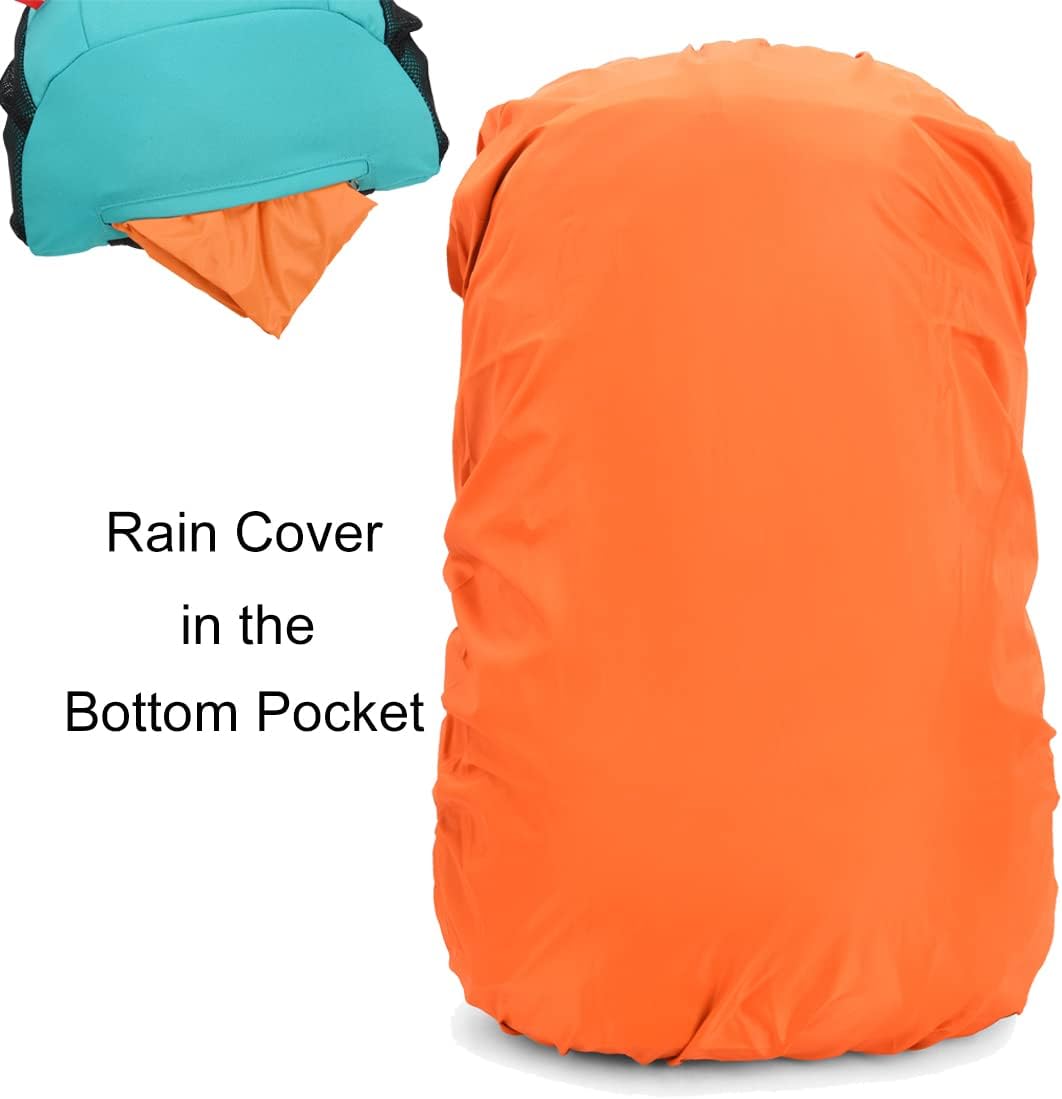 Bseash Mochila de senderismo impermeable de 40L con cubierta de lluvia, bolsa de viaje deportiva al aire libre Daypack para acampar, escalada,