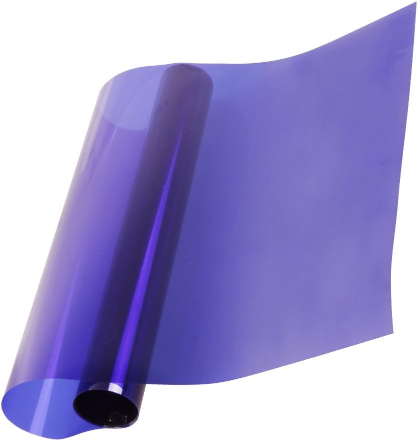 HOHOFILM Película de color transparente para ventana de 17.7 x 78.7 pulgadas, tinte de vidrio decorativo transparente, bloqueo solar, control de