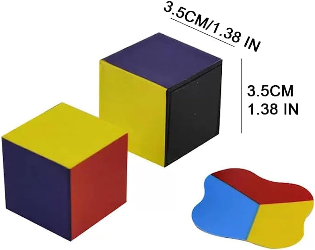 Trucos de magia Cubo aplanado Cubo divertido en cubo plano que aparece fácil juguete mágico accesorios