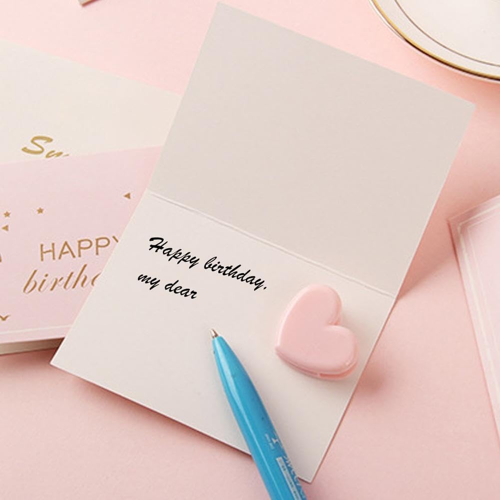 Tarjetas únicas de feliz cumpleaños, tarjeta de felicitación creativa con sobre, linda corona de flores, tarjetas de feliz cumpleaños, tarjetas de