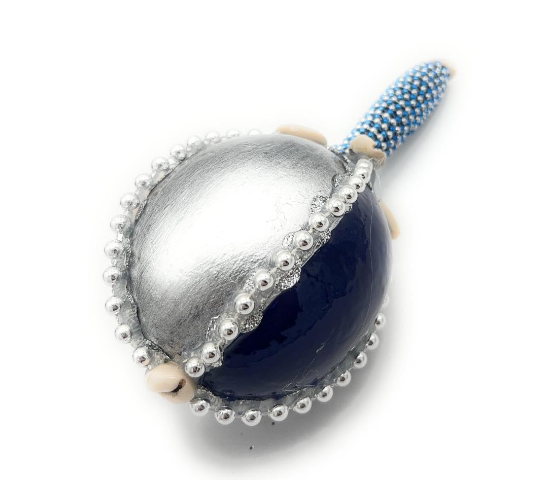Maraca De Yemaya – Sonajero Yemaya, azul, plata (309)