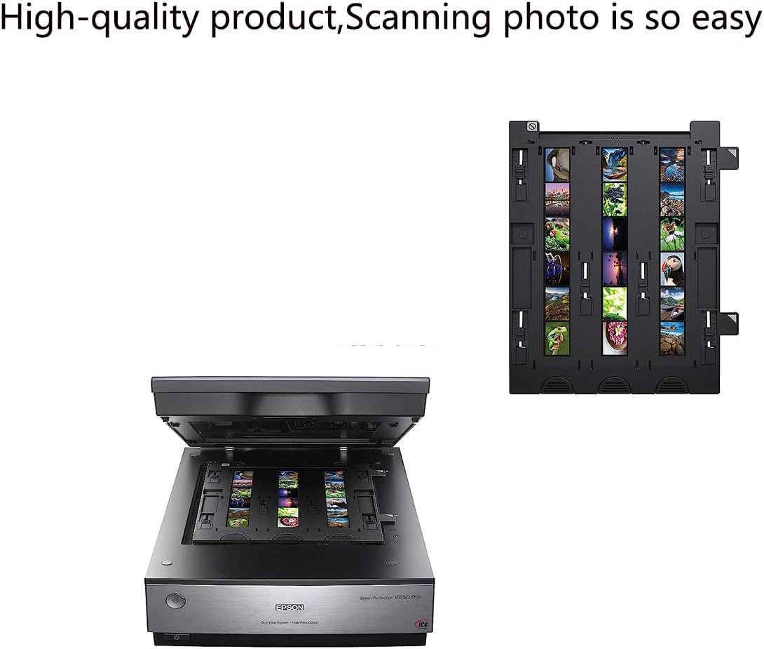 TasLin Soporte actualizado de 1.378 in para foto negativa, guía de película para EPSON V700 V750 V800 V850 4990