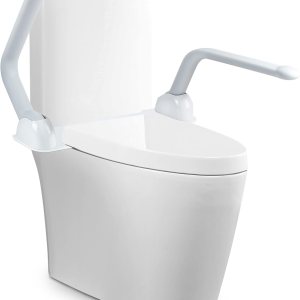 Rieles de seguridad para inodoro resistentes de 480 libras, rieles de inodoro para ancianos de aleación de aluminio desmontables, marco de inodoro Rieles de seguridad para inodoro resistentes de 480 libras, rieles de inodoro para ancianos de aleación de aluminio desmontables, marco de inodoro