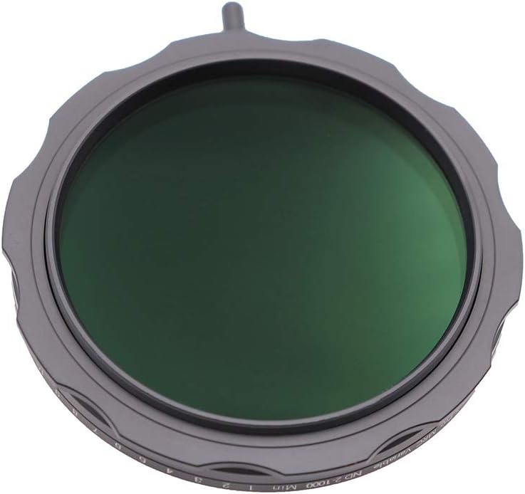 Filtro ND variable de 3.031 in, S-Pro MRC de 16 capas de nano recubrimientos, más de 10 paradas ND2-ND1000 ajuste continuo graduado, kit de paño de