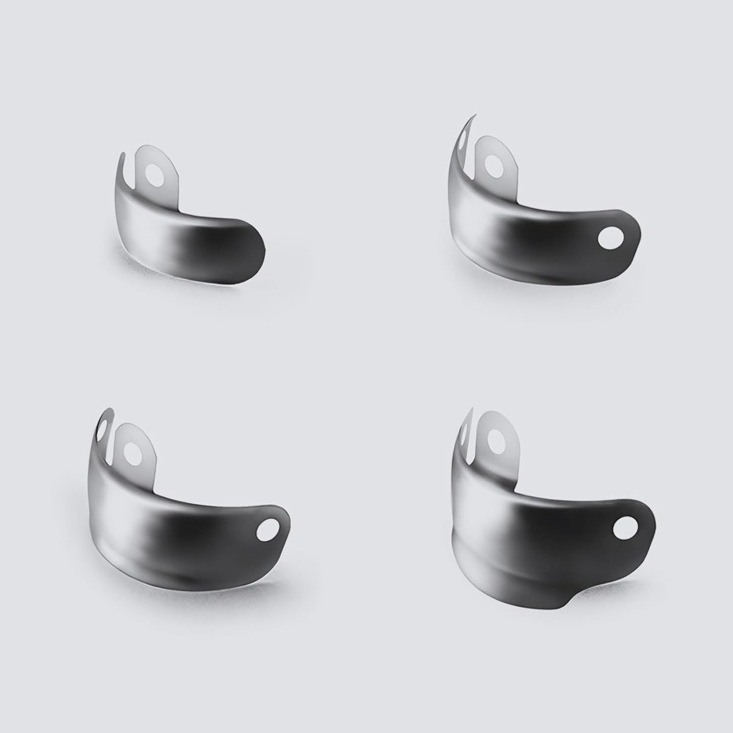 50 bandas de matriz de matriz contorneada seccional dental, bandas de matriz dental M4, bandas de matriz dental para restauraciones dentales (0.236