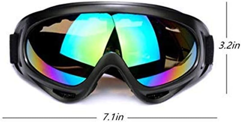 Gafas de motocicleta  Juego de 5  Dirt Bike ATV Motocross Anti-UV 400 Gafas tácticas militares para hombres, mujeres, niños, jóvenes y adultos