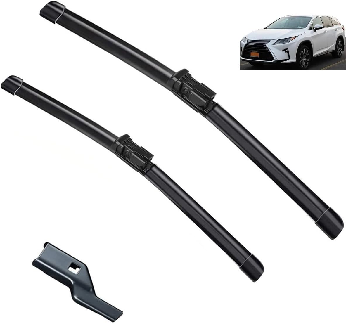 Wiper Front Wiper Blades Compatible with Lexus RX350 AL20 2016-2020 Windshield Windscreen Window Car Rain Brushes 26″+22″