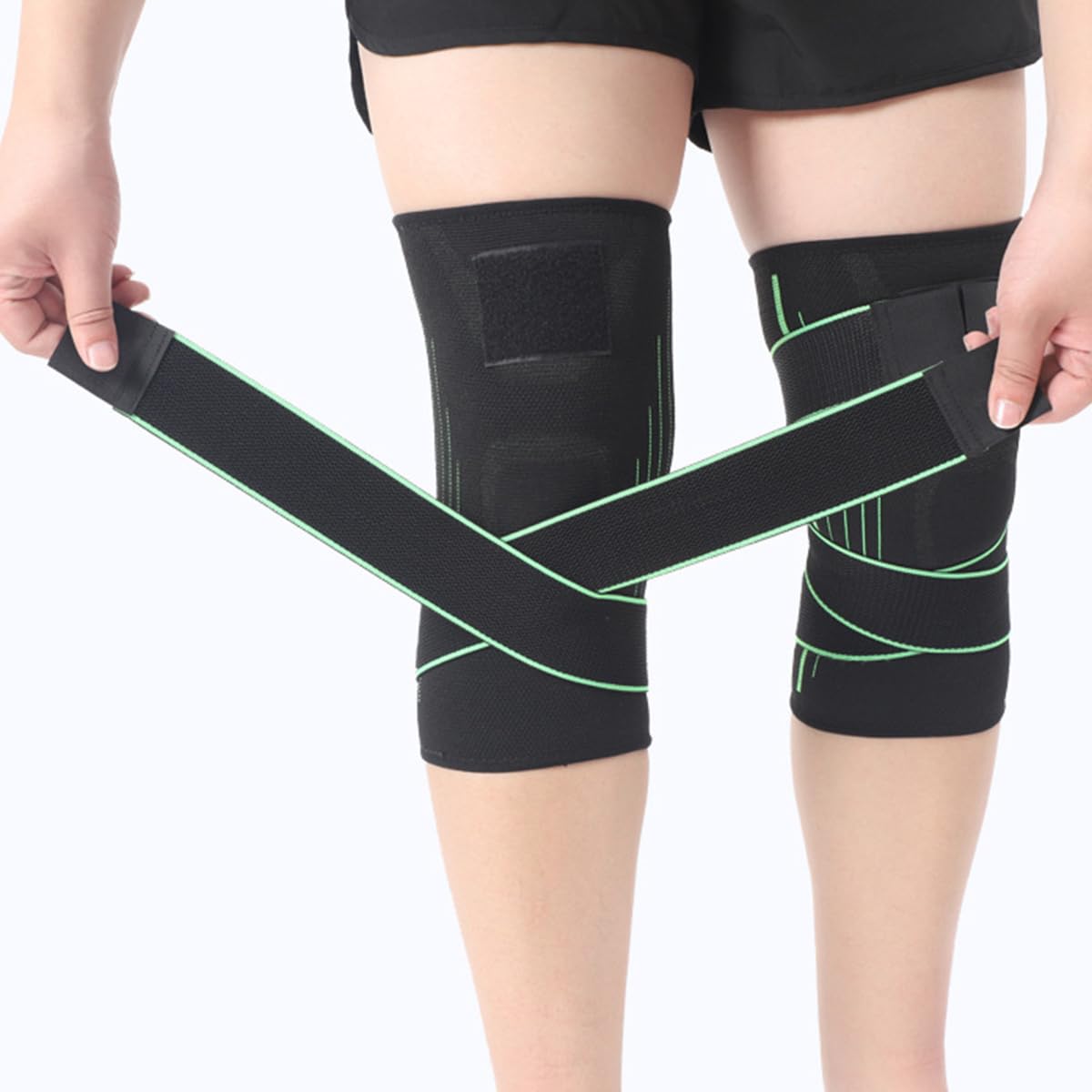 Scott Edward Rodilleras con correa ajustable para dolor de rodilla, soporte de compresión premium para dolor de artritis, adecuado para hombres y