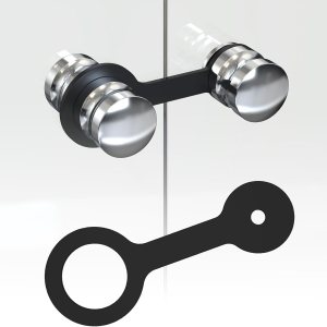 Paquete de 2 correas de viaje para puerta de ducha de caravana, cierre de viaje de goma flexible, ajuste seguro para autocaravana, remolque de viaje Paquete de 2 correas de viaje para puerta de ducha de caravana, cierre de viaje de goma flexible, ajuste seguro para autocaravana, remolque de viaje