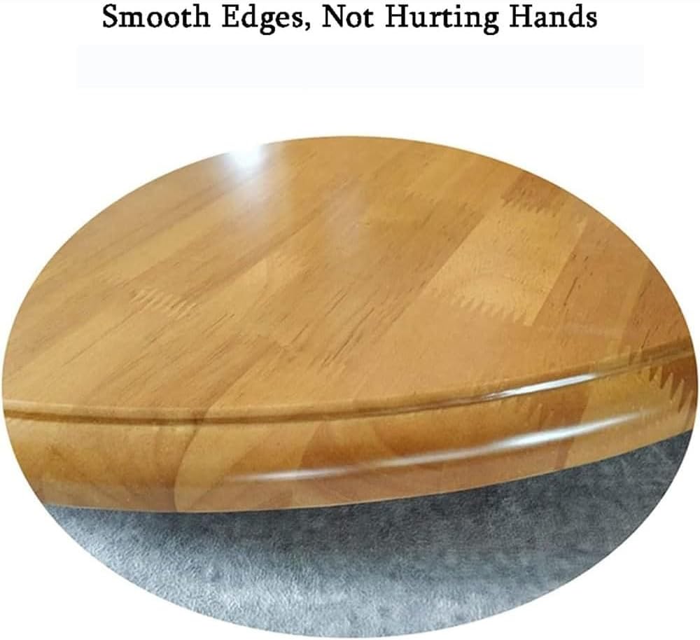 EMENAR Bandeja giratoria de madera de 30 pulgadas, plato de servicio de cocina resistente, mesa giratoria grande, giratoria, Lazy Susan, 8 estilos