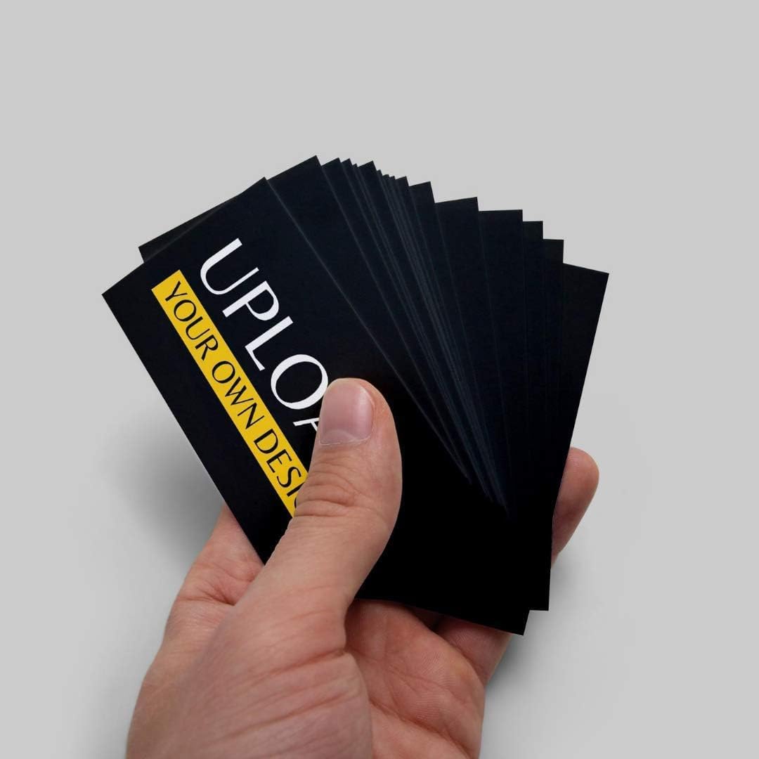 Tarjetas de visita impresas personalizadas 2 lados Tarjetas personalizadas gruesas (300GSM 14PT) 3.5 x 2 pulgadas 100% impresas en los Estados