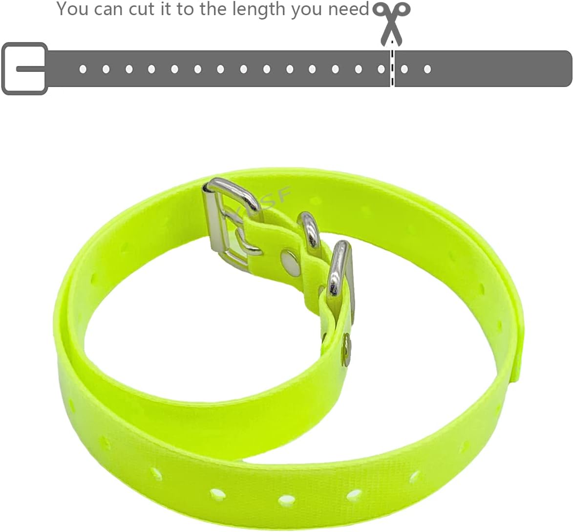 Correa de collar de perro para la mayoría de receptores de collar de choque de entrenamiento electrónico, ajustable, duradera, impermeable, sin
