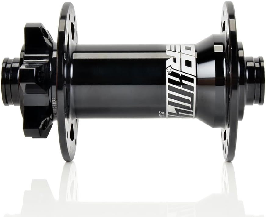 Boost MTB Buje Delantero, 28 Agujeros 28H 6 Pawls 72HD Freno de Disco 30 Acero Cromo Molibdeno Negro, Eje Pasante 0.591×4.331 in, para KOOZER XM460
