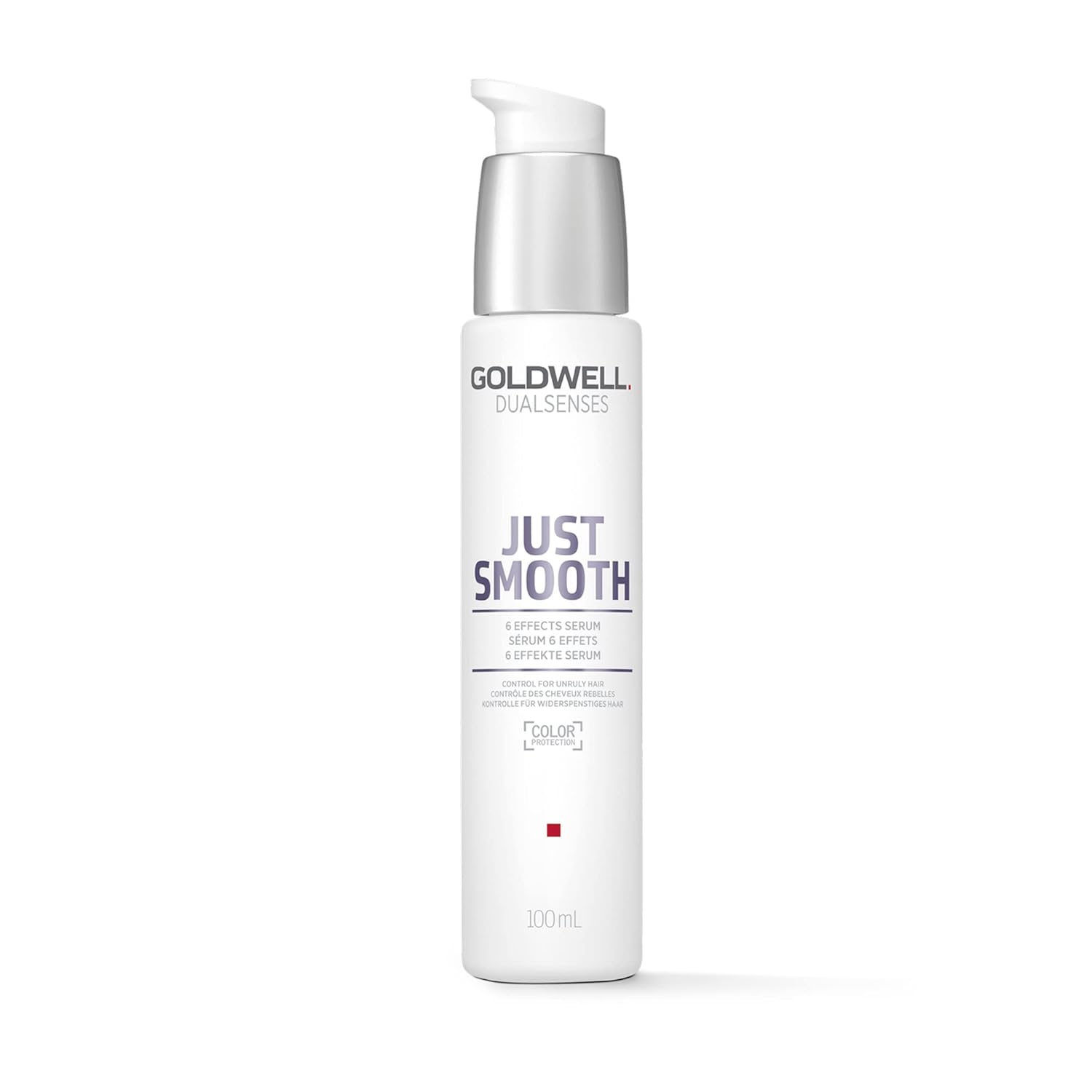 Goldwell Dualsenses Just Smooth Taming – Suero antiencrespamiento y control de humedad, 6 efectos, 3.4 fl oz