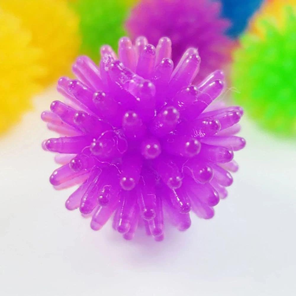 10 mini bolas de seto multicolor para puercoespín, bolas sensoriales suaves, alivio del estrés, divertidos recuerdos de fiesta de cumpleaños
