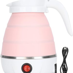 Hervidor eléctrico pequeño plegable portátil, hervidor de té eléctrico plegable de silicona para acampar, fácil de almacenar 400 W enchufe de EE. Hervidor eléctrico pequeño plegable portátil, hervidor de té eléctrico plegable de silicona para acampar, fácil de almacenar 400 W enchufe de EE.