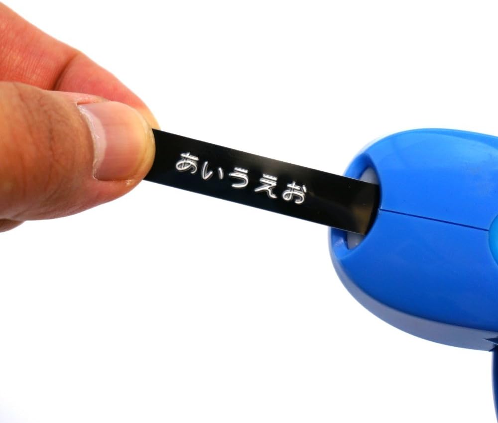 Dymo DM1595BU – Encendedor de cinta, Hiragana, Katakana, alfabeto, números, azul