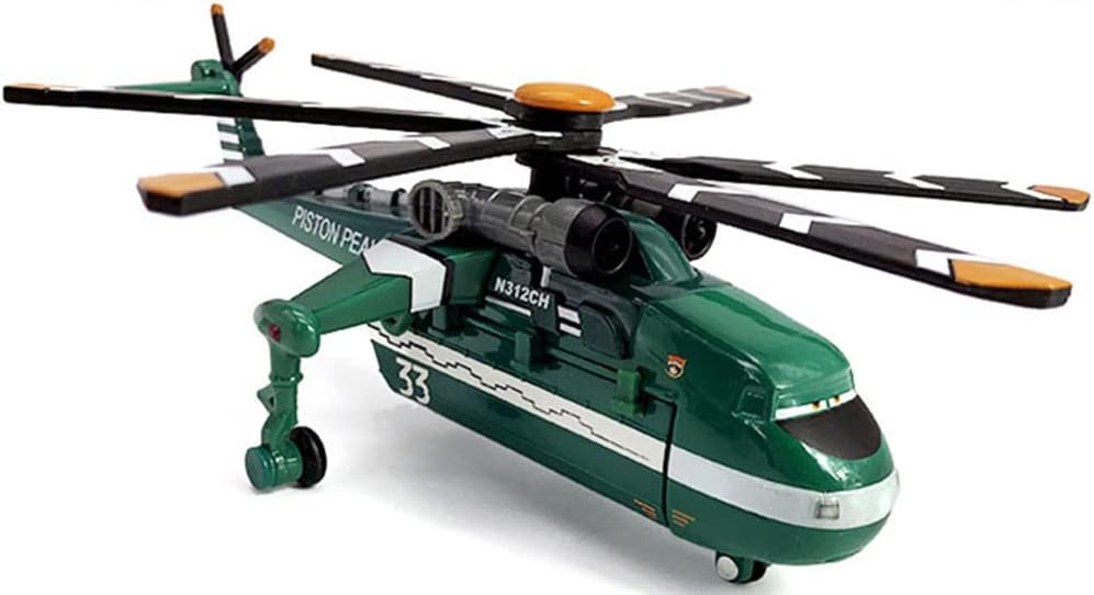 Avión de juguete clásico de aleación fundido a presión de metal polvoriento, para regalo de niños (avión n. 33)