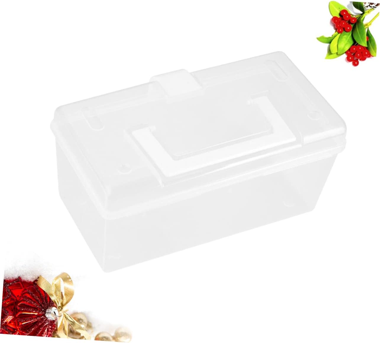 TIDTALEO Caja Mini Caja de Medicina Cajas de Almacenamiento de Plástico Contenedor Transparente Caja de Medicamentos Recipiente de Primeros Auxilios