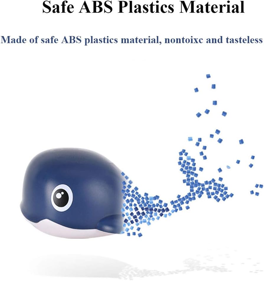 Juguete de baño para niños pequeños Bañera Wind-up Ballena Juguete Mecanismo Natación Ballena Bañera Juguete Agua Juguete (naranja)