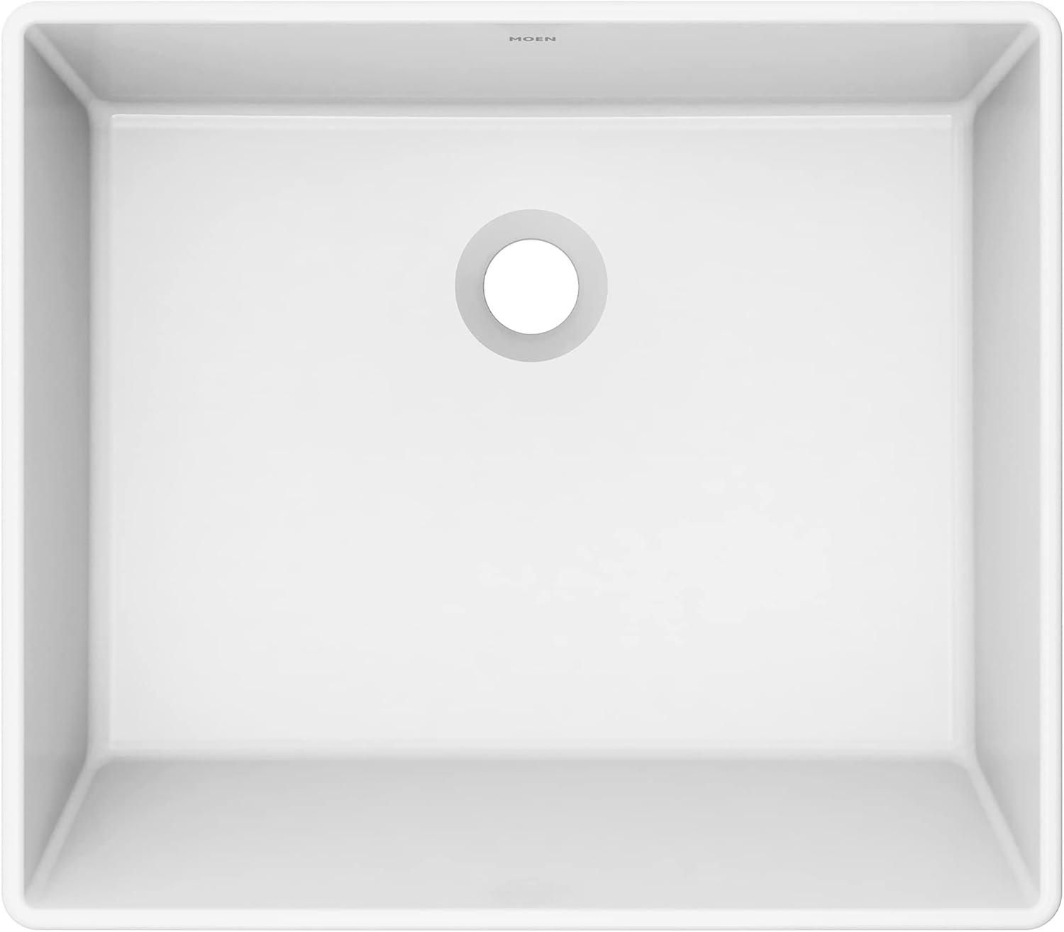 Moen BGCW10RV1618 – Fregadero de porcelana vítrea blanca para baño, fregadero rectangular de 18 x 15.75 x 6 pulgadas con un cuenco de cerámica de