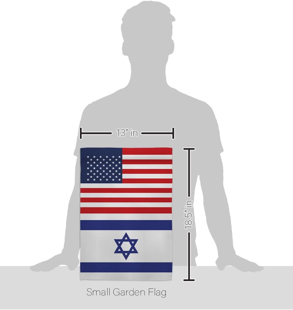 Bandera de Israel de Estados Unidos Bandera de Amistad Israelí Decoración del Hogar Banner Interior Patio Letreros Habitación Exterior Casa Colgante