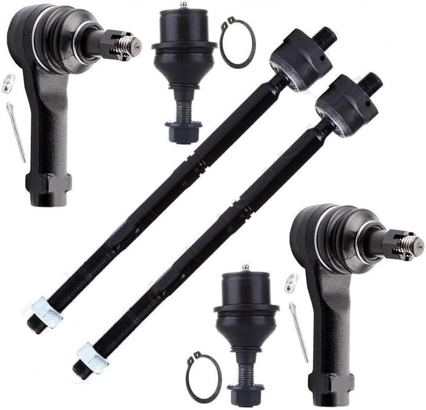 Replacement Parts For 6pcs Front Tie Rod Ends Ball Joints For Ford F-150 XLT FX4 Lariat STX 2004-2006 707427986114 Mod-ZX1-10144